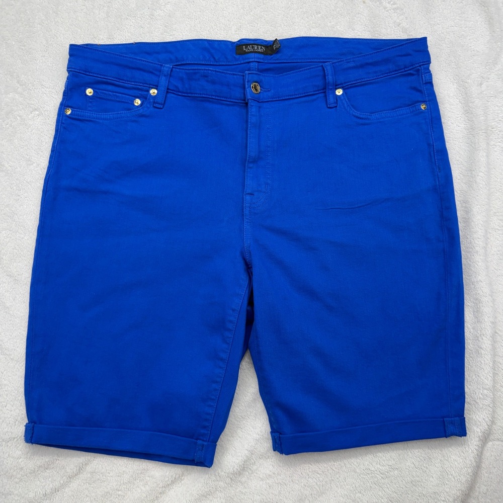 Lauren Ralph Lauren Royal Blue Women's Bermuda Shorts